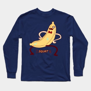 Dapper Banana Squat Long Sleeve T-Shirt